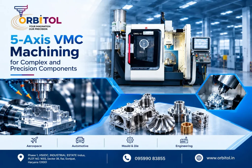 Advanced 5-Axis VMC Machining, Achieving Precision in Complex Component Manufacturing