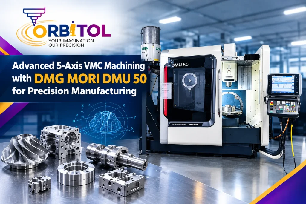 Advanced 5-Axis VMC Machining with DMG MORI DMU 50 for Precision Manufacturing