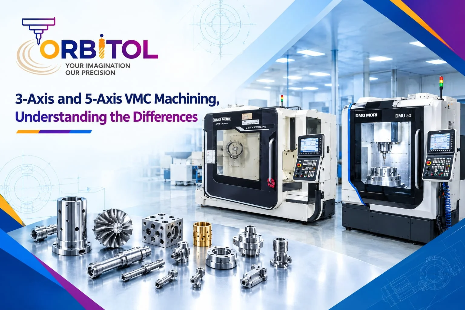 3 Axis and 5 Axis VMC Machining